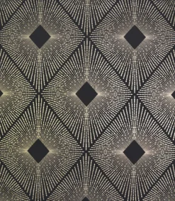 York/AV NW3593 Harlowe Black/Gold Wallpaper> Florals