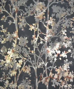 York/AV NW3580 Shimmering Foliage Black/Multi Wallpaper Discount