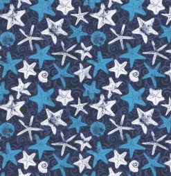 Tempo OD Starfish Indigo Fabric Best