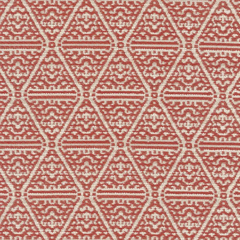 Regal Origin Coral Fabric> Damask, Trellis & Geometrics