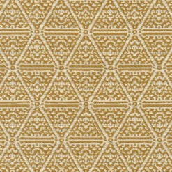 Regal Origin Saffron Fabric> Damask, Trellis & Geometrics