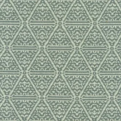 Regal Origin Seaspray Fabric> Damask, Trellis & Geometrics