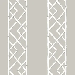 Brewster/ASP Platinum Latticework Wallpaper> Florals