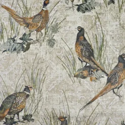 Regal Plumage Linen Fabric Discount