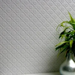 Brewster 437-RD838 Amber Paintable Textured Vinyl> Damask, Trellis & Geometrics