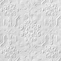 Brewster 437-RD125 Berkeley Paintable Anaglytpa Original> Damask, Trellis & Geometrics