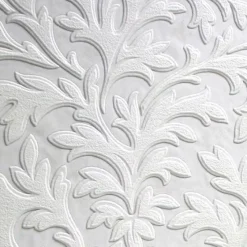 Brewster 437-RD80026 High Leaf Paintable Textured Vinyl> Damask, Trellis & Geometrics