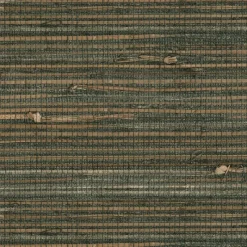 Brewster Reju Charcoal Grasscloth Wallpaper> Damask, Trellis & Geometrics