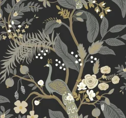 York RI5170 Black Peacock Wallpaper Discount