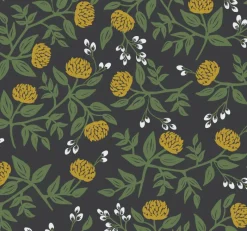 York RI5151 Black/Gold Peonies Wallpaper Clearance