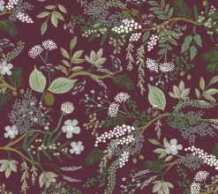 York RI5164 Burgundy Juniper Forest Wallpaper> Architectural