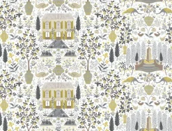 York RI5107 Linen/Gold Camont Wallpaper> Animals & Insects