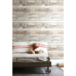 Stock/York/Roomates RMK9050WP Distressed Wood Peel and Stick Wall Decor Hot