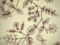 Laura Kiran Romantic Vine Red Fabric> Specialty