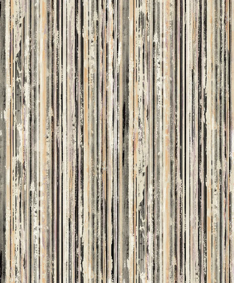 Brewster Savanna Multicolor Stripe Wallpaper> Damask, Trellis & Geometrics