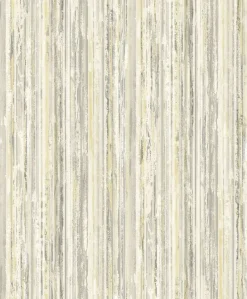 Brewster Savanna Taupe Stripe Wallpaper Online