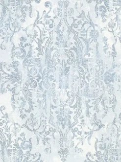 Brewster 2909-SH-13006 Shirley Slate Distressed Damask Wallpaper New