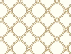 York SS2510 Metallic Gold Open Trellis Wallpaper> Florals