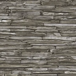 Brewster/ASP Stacked Slate Green Industrial Wallpaper Clearance