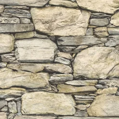 Brewster/ASP Stone Wall Wheat Historic Wallpaper Best
