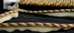 Stock/Trimland 1009T 8870 Red Gold Green Lip Cord Trim> Toile