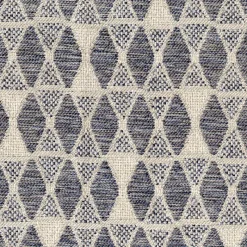 Regal Taper Indigo Fabric> Damask, Trellis & Geometrics