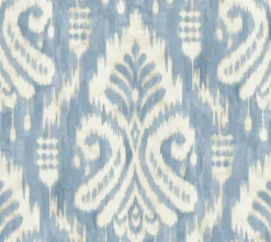 York TC2644 Blue Hawthorne Ikat Wallpaper> Florals