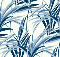 York TC2602 Blue White Tropical Paradise Wallpaper Clearance