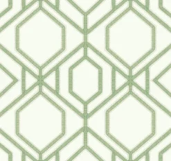York TC2631 Green Sawgrass Trellis Wallpaper Sale