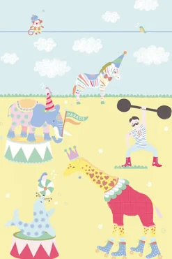 Brewster The Circus In Town Wall Mural Clearance