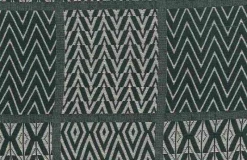 Laura Kiran Tribal Squares Slate Fabric Outlet