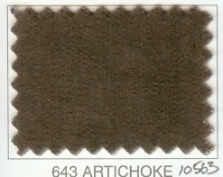 JB Martin Velvet Upholstery Fabric Como 643 Artichoke Clearance
