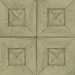 Brewster Verity Green Wood Wallpaper> Brick, Stone & Wood