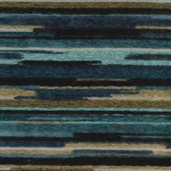 Regal Vivid Ocean Fabric> Stripes & Chevrons