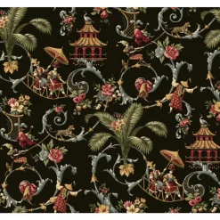 York Waverly Wallpaper WA7769 Mandarin Prose Oriental Asian Toile Sale