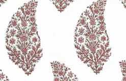 Laura Kiran Zahara Print Claret Fabric> Paisley